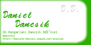 daniel dancsik business card